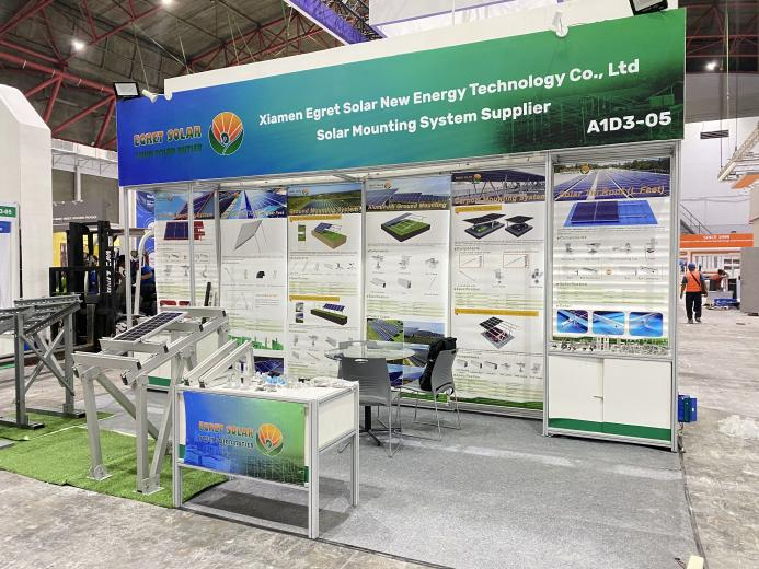 ขายึดพลังงานแสงอาทิตย์ Egret ส่องประกายที่ Solartech Indonesia 2026