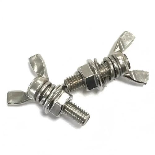 Stainless steel fastener wing bolt