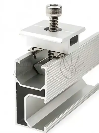 Solar Hollow Mid Clamp สำหรับแผงเซลล์แสงอาทิตย์