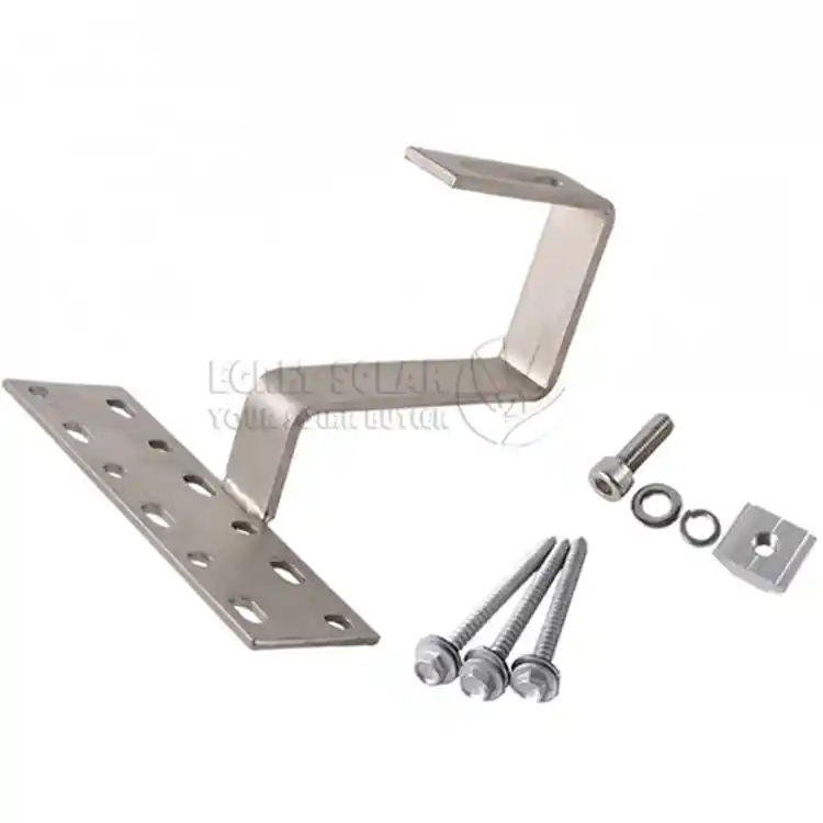 ตะขอยึด PV พลังงานแสงอาทิตย์บนชั้นดาดฟ้า